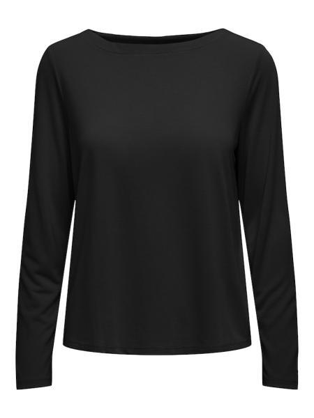 ONLY Damen Langarmshirt | ONLFREE NECK TO L/S BOAT MODAL LIFE