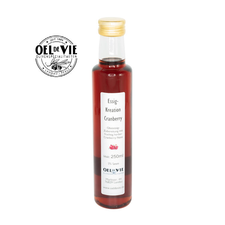 Essig-Kreation Cranberry