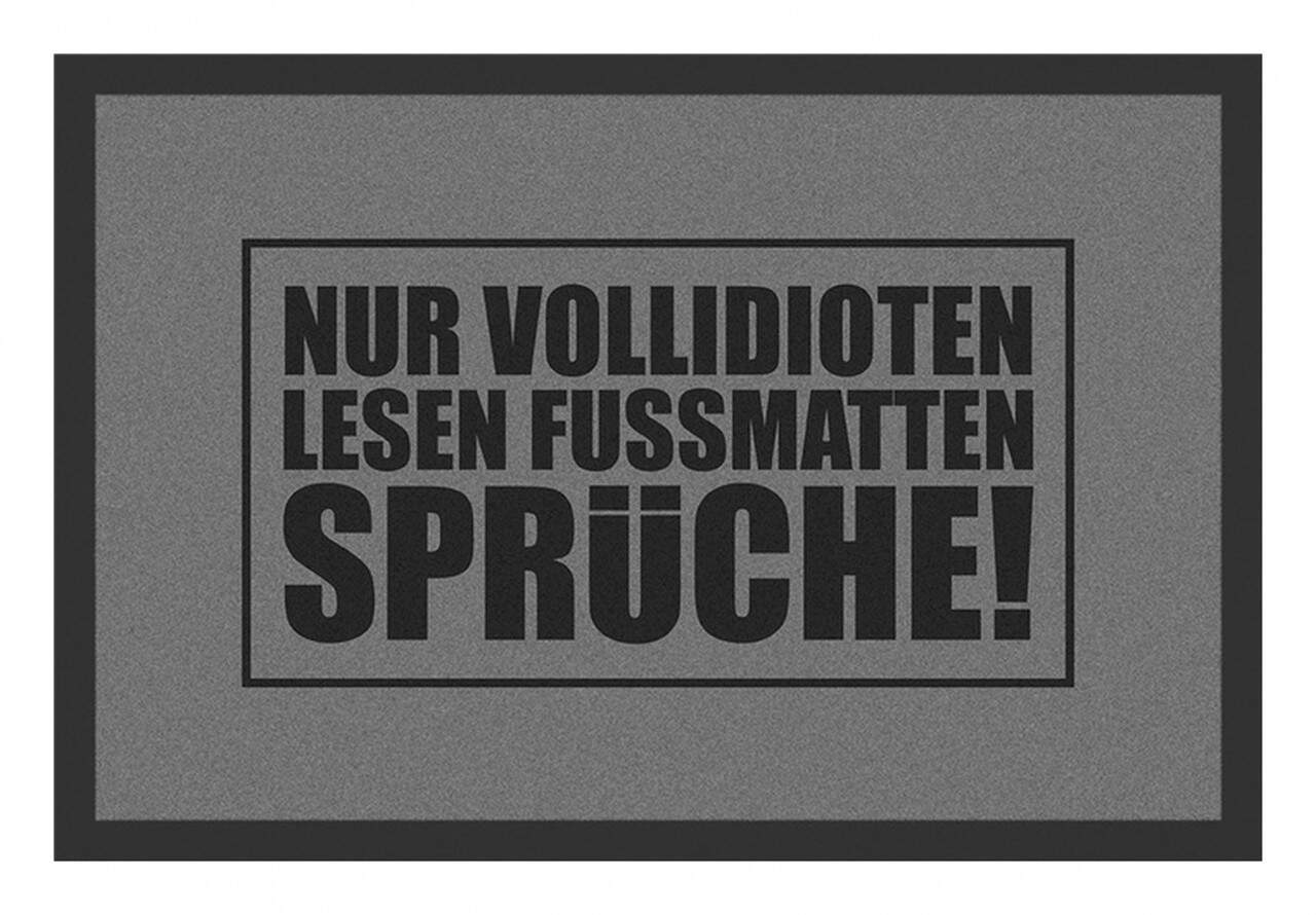 Rockbites Fußmatte Mit Spruch - "Hinkien, Anklopfen, Um Audienz Betteln!!", Rutschfest