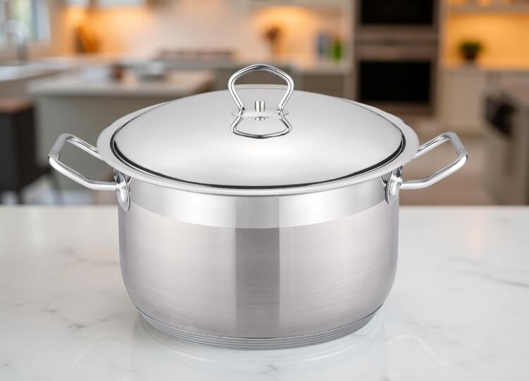 Cheffinger XXL Kochtopf Topf Ø36 Edelstahl mit Deckel 19L Induktion Cheffinger SS36-SH