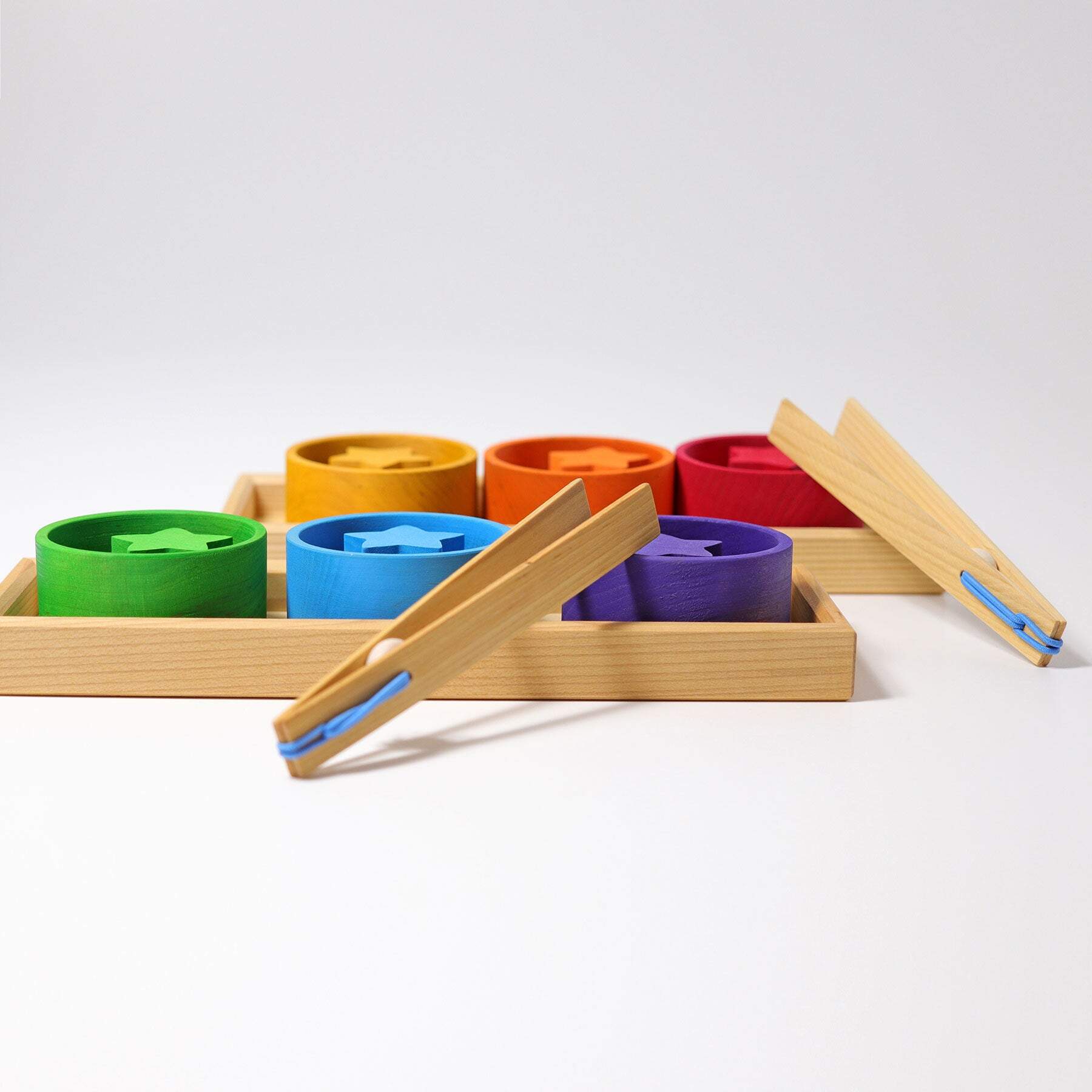 Sortierspiel Regenbogenschälchen