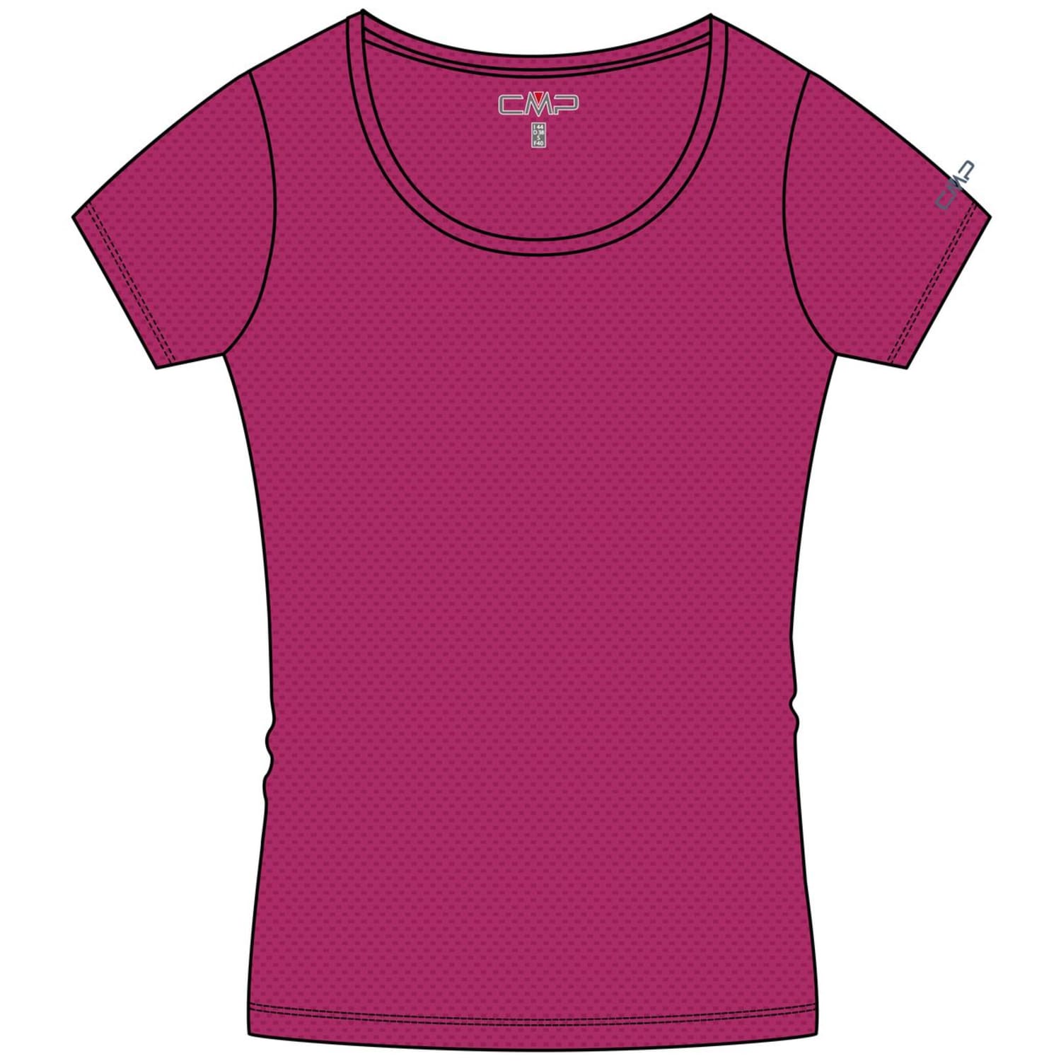 Cmp Damen - T-Shirt Dunkelpink - Gr. - 36