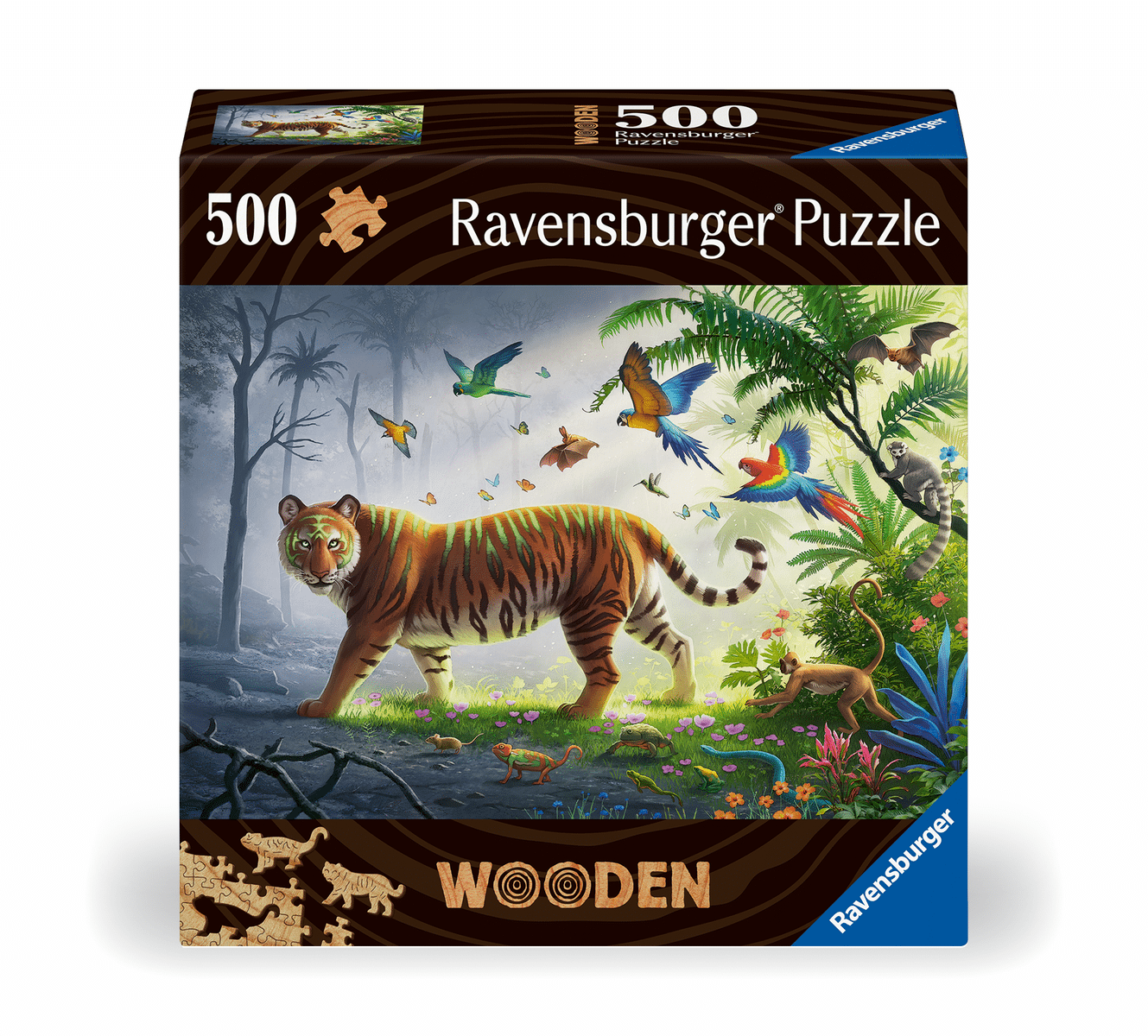 Puzzle Tiger im Dschungel 500