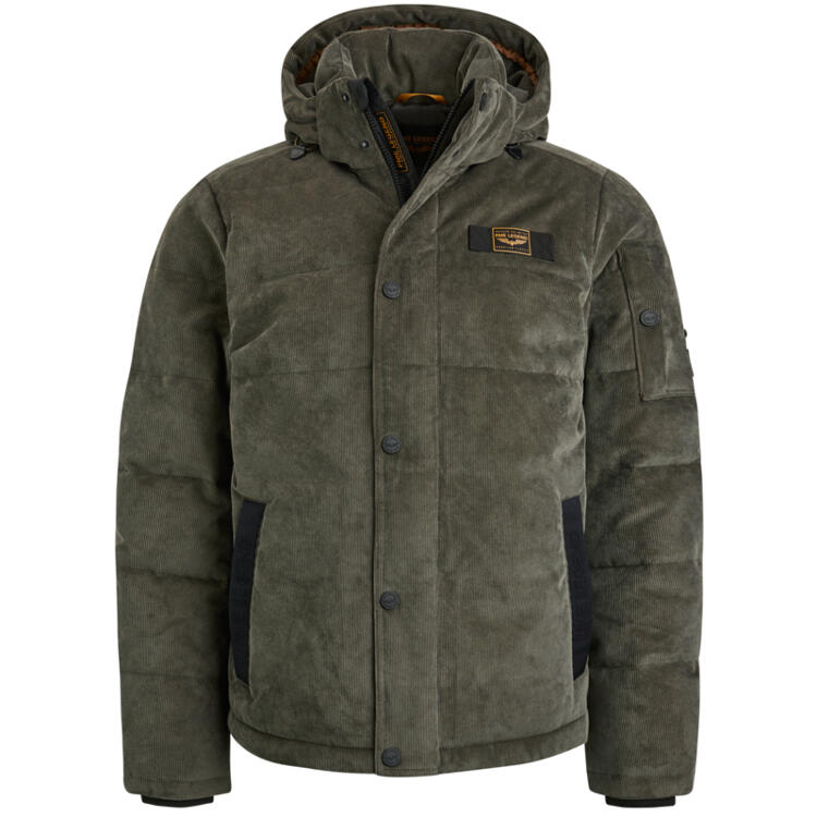 PME Legend PME Legend Jacke ,Cord mit abnehmbarer Kapuze, olive