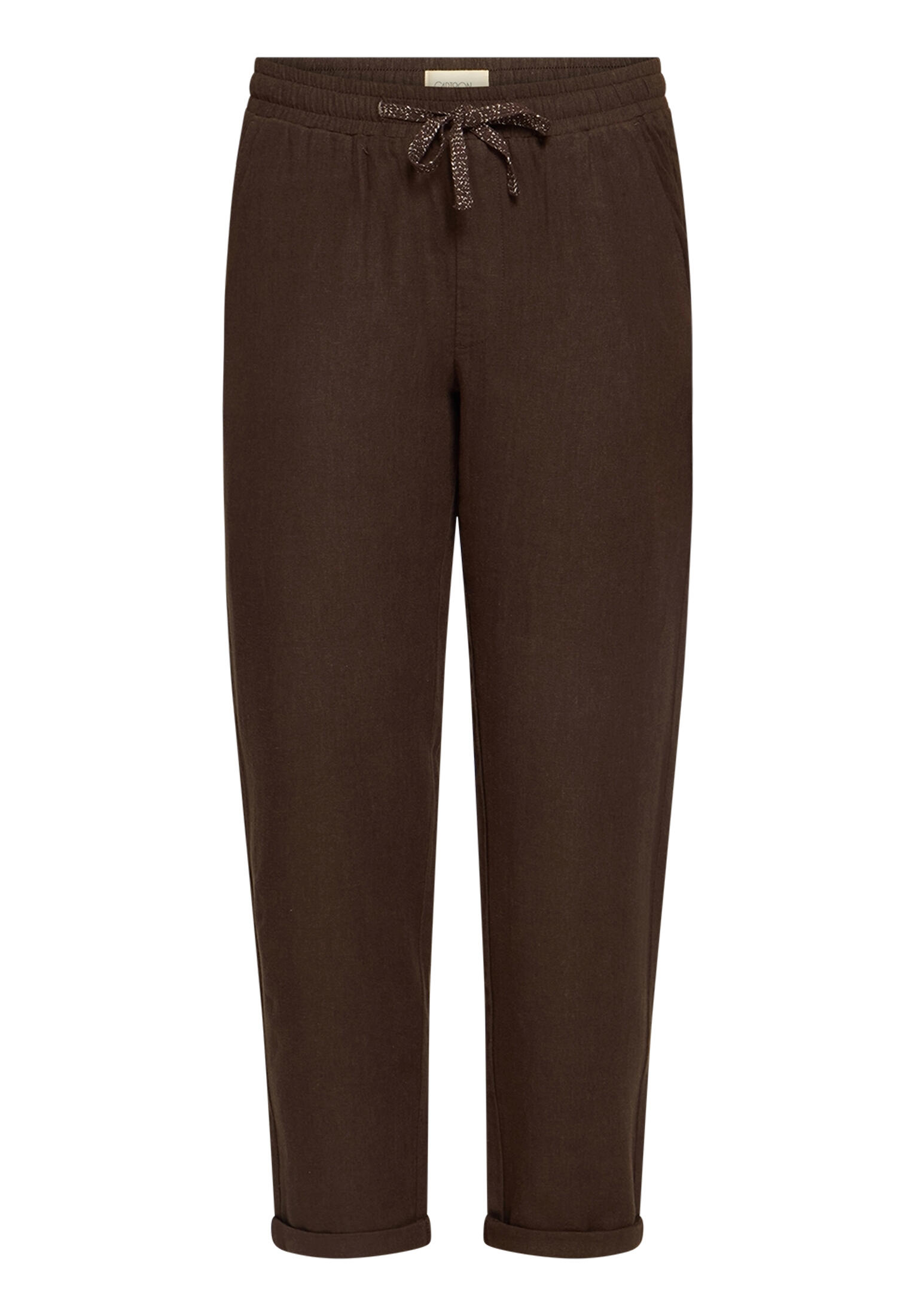 Cartoon - Leinenhose Dunkelbraun - Gr. - 42