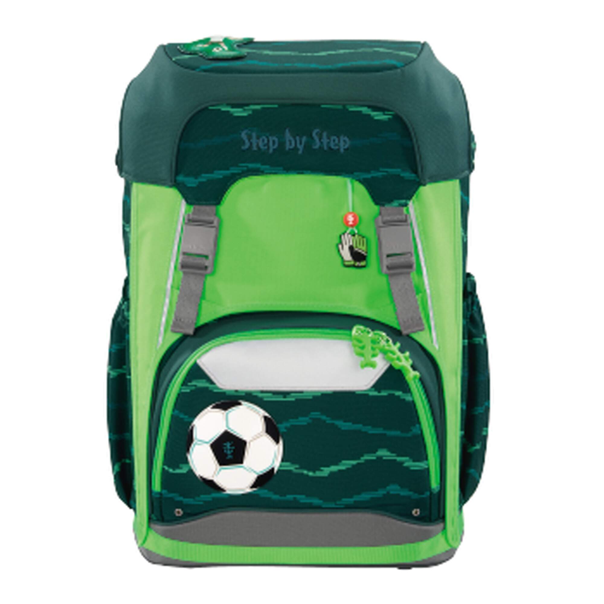 Step by Step Sicherheitsüberzug Neon Pull-Over Schulranzen GIANT reflektierend fluoreszierend PET, 100 % recycelt neongrün