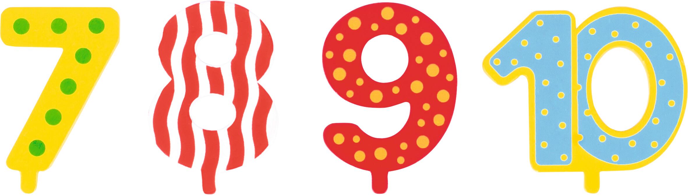 Goki - Geburtstaszahlen 7, 8, 9, Ergänzungsset