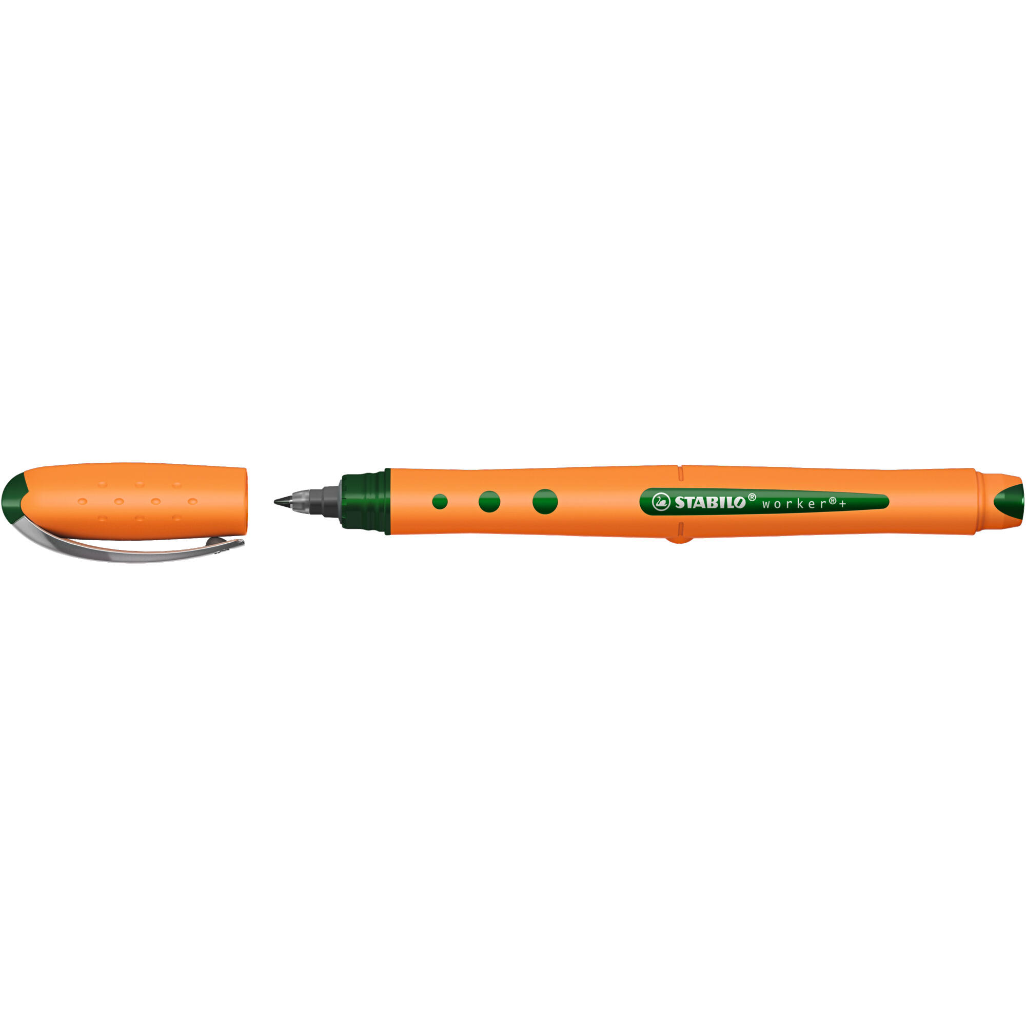 Stabilo Grün - Stabilo® Tintenroller Worker®+ Medium 0,5Mm Rundspitze Nicht Dokumentenecht