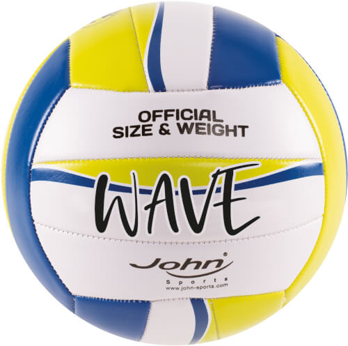 John - Wave Volleyball, Gr. 5/210 mm, Ca. 260-280 G, Soft Grip, Sortiert