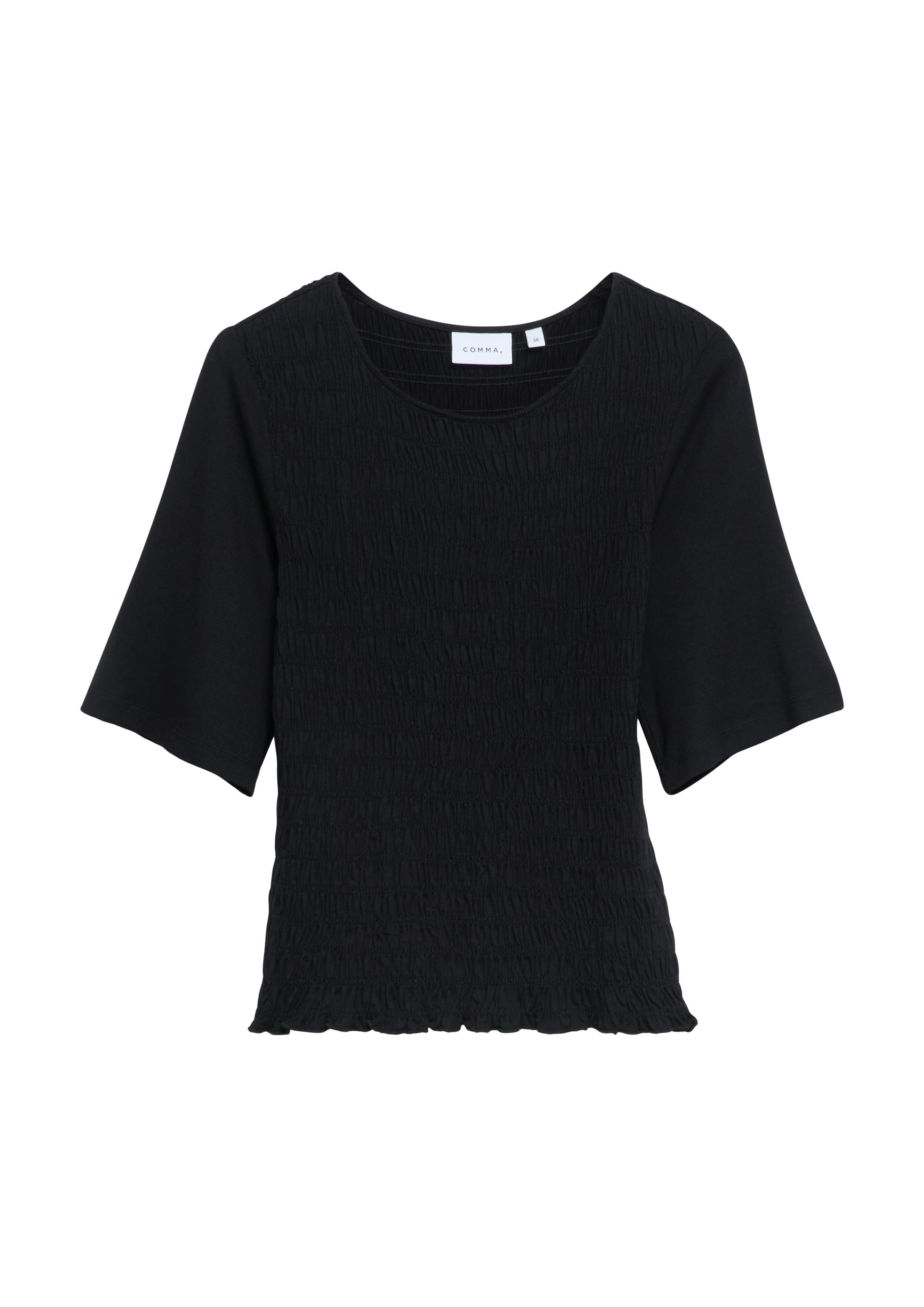 Comma Schwarz - T-Shirt - Gr. - 34