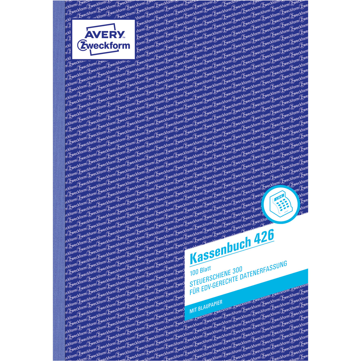 Avery Zweckform Avery Zweckform Kassenbuch DIN A4 blau 100 Bl.