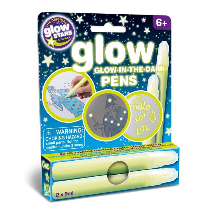 Glow Creations Glow-in-the-Dark Pens - Leuchtfarben Stifte
