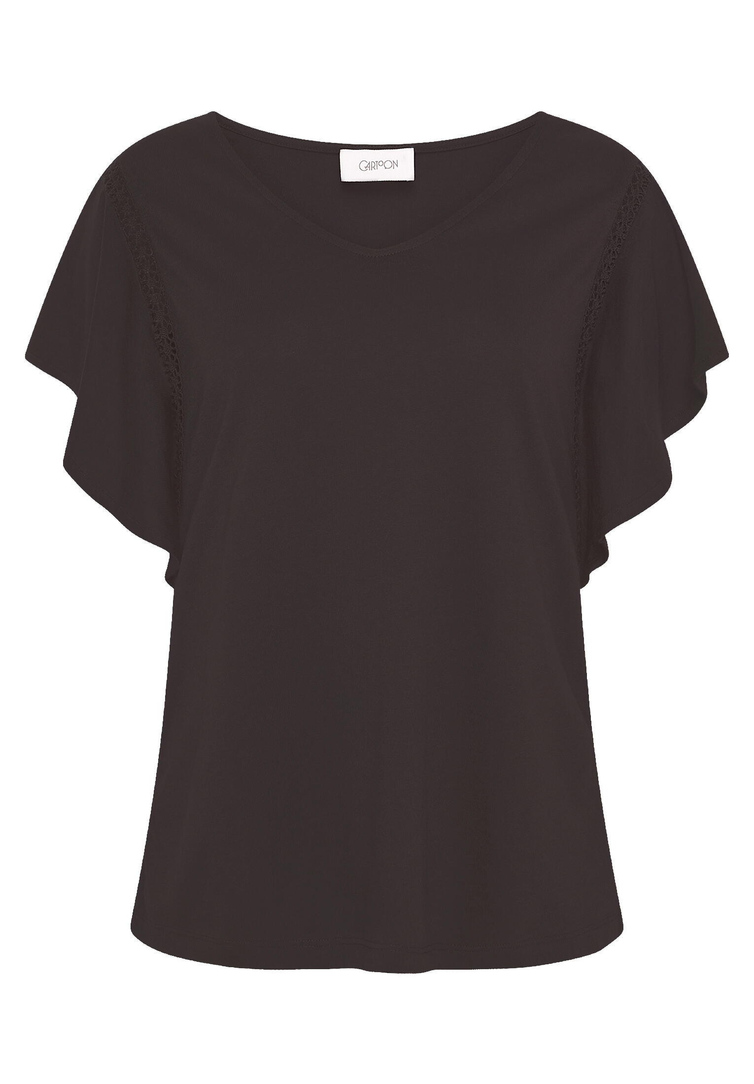Cartoon - Basic Shirt Dunkelbraun - Gr. - 42