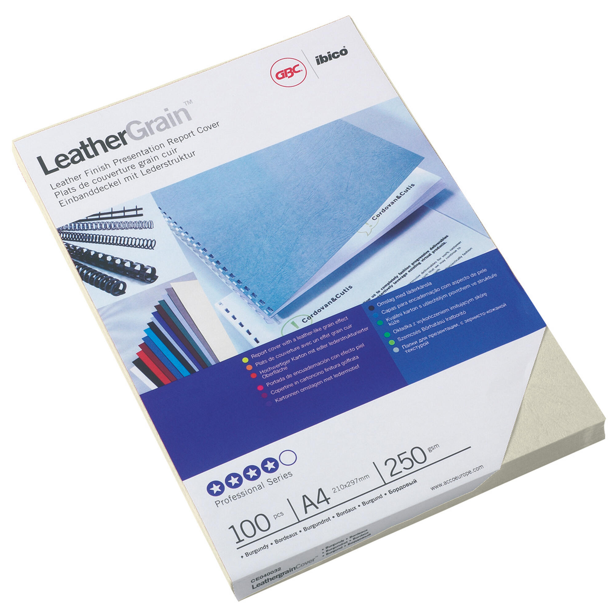 GBC LeatherGrain™ Thermobindemappe A4 1,5 mm