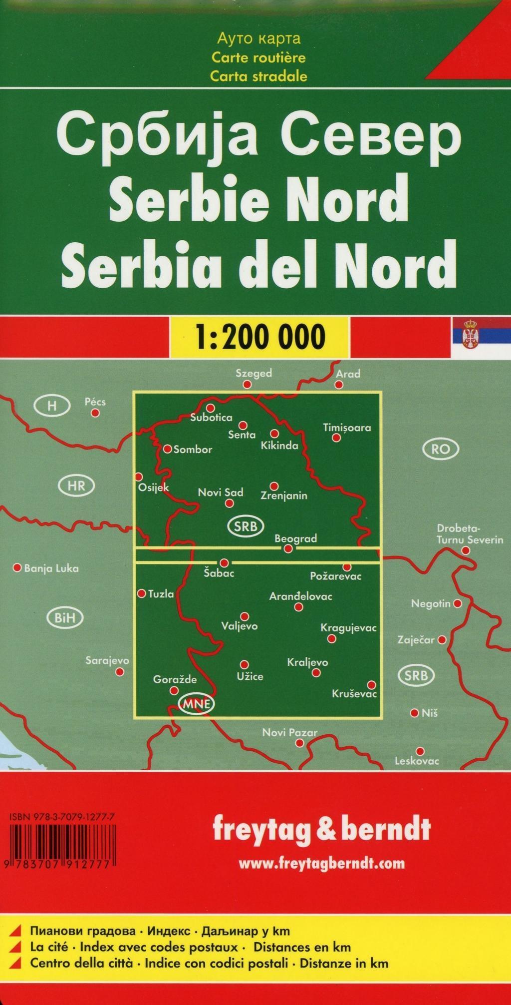 KOMPASS Autokarte Oberitalien, Italia settentrionale, Northern