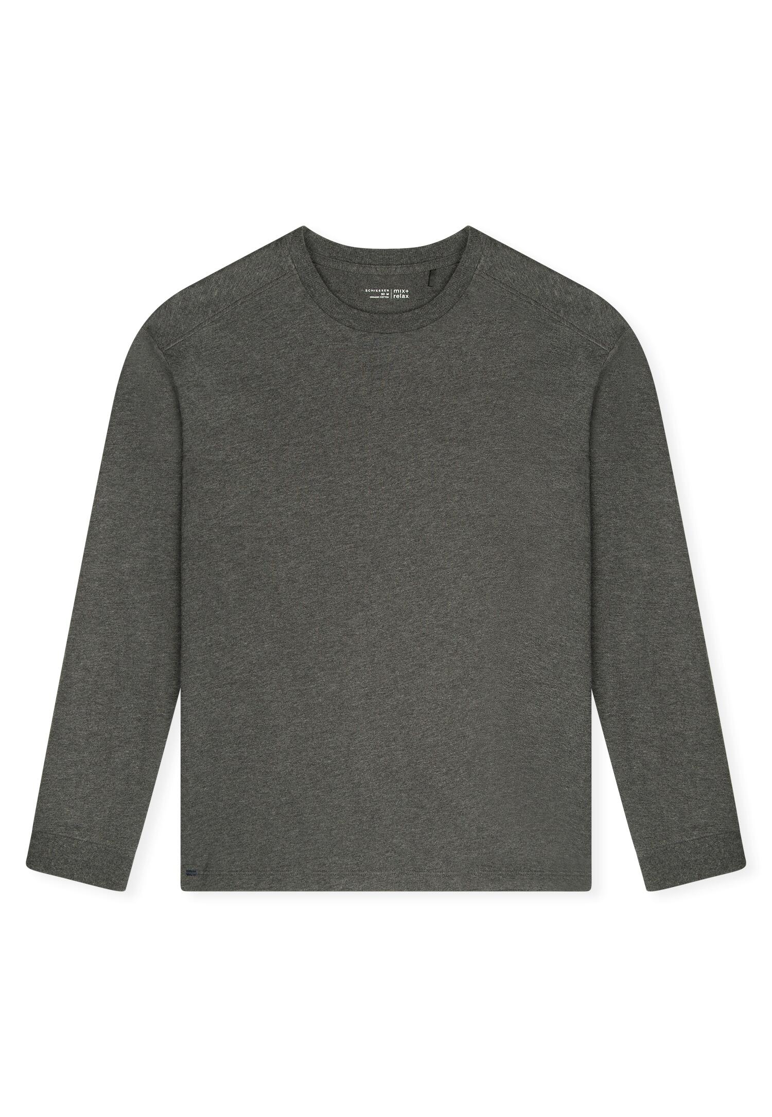 Schiesser Herren - Sweatshirt Dunkelgrau-Gem. - Gr. - 54