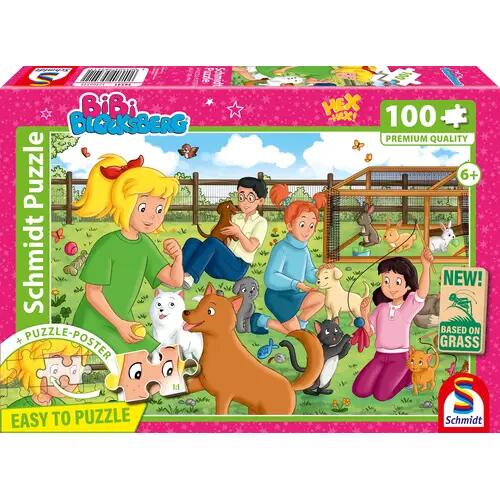 Schmidt Spiele - Schmidt Spiele Kinderpuzzle 100 Teile Bibi Blocksberg, Tierpension