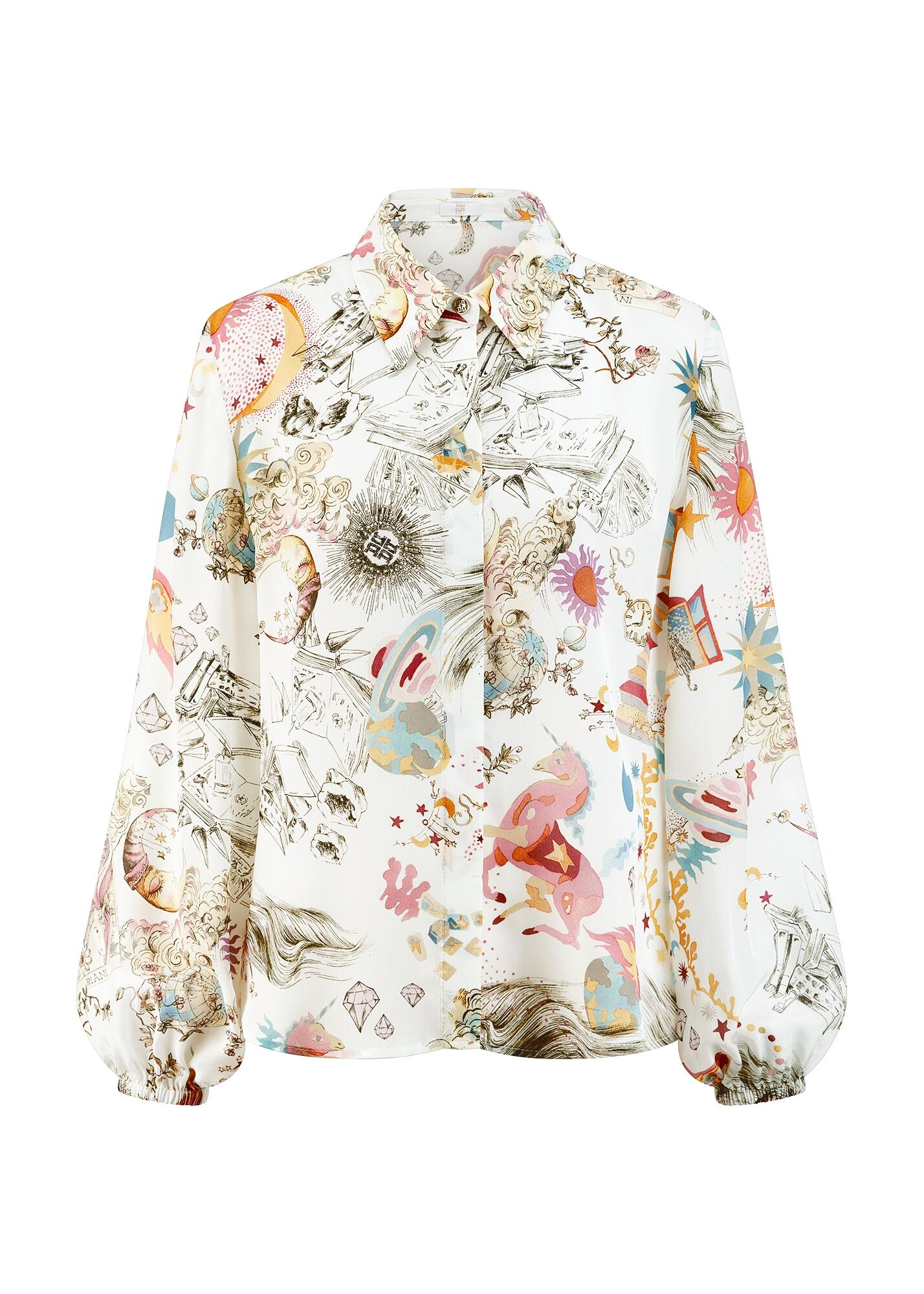 Riani - Bluse Offwhite Patterned - Gr. - 34