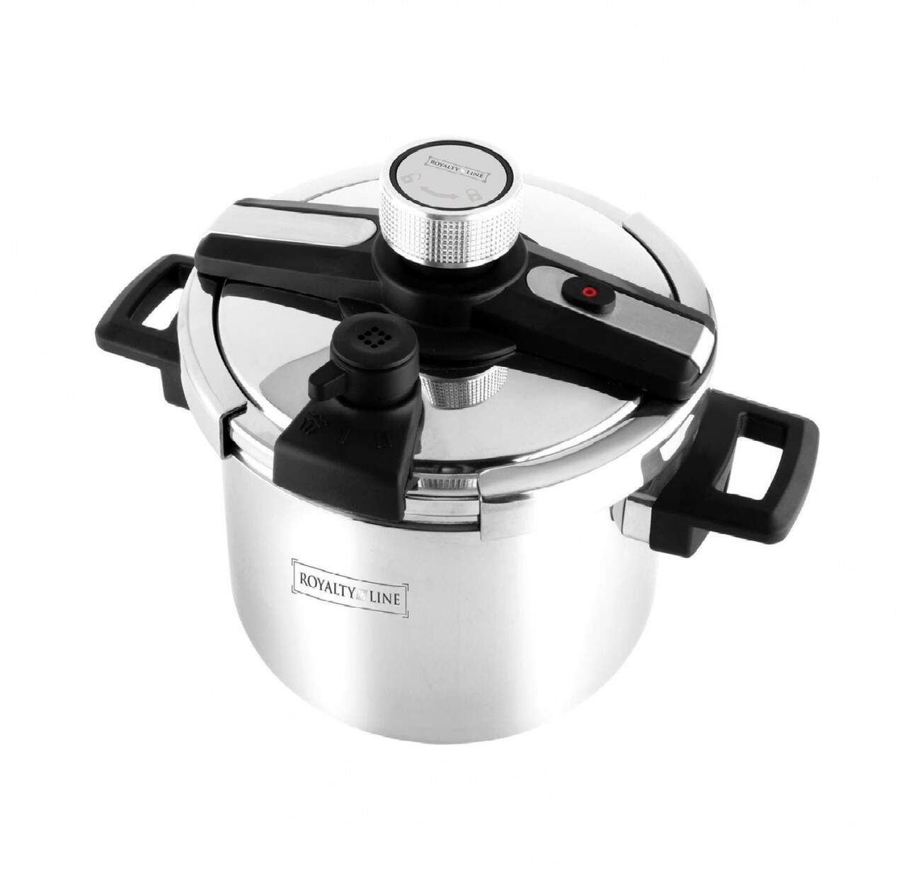 Royalty Line Schnellkochtopf Dampfkochtopf Edelstahl Kochtopf 6 Liter ROYALTY LINE RL-DSD6L