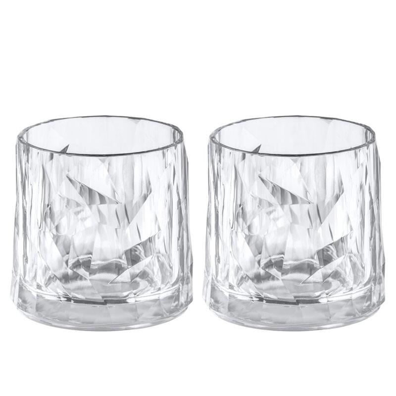 koziol - koziol Superglas 250ml, 2er-Set CLUB No. 2 crystal clear