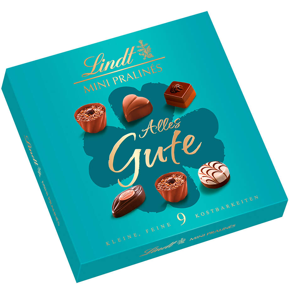 Lindt MINI PRALINÉS Botschaft 