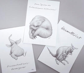 Postkarten Kunst & Design Druckgrafik Illustration Geschenkanlässe Briefpapier grafische Kunst SinnBildWerk