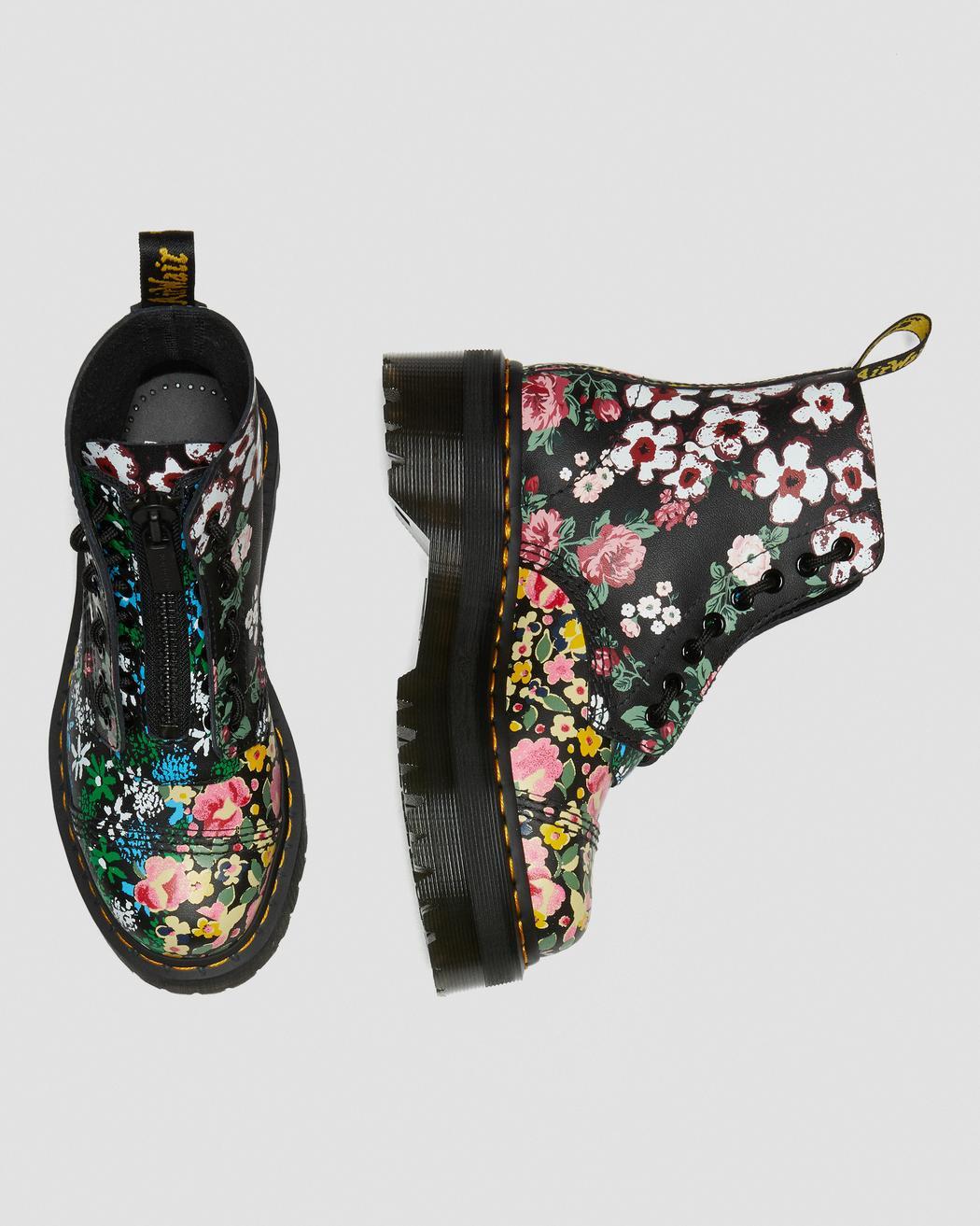 Dr. Martens Airwair Dr. Martens SINCLAIR BLACK 27128001 FLORAL MASH UP BACKHAND Online City Wuppertal