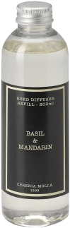 cereria molla - Basil & Mandarin Diffuser Refill
