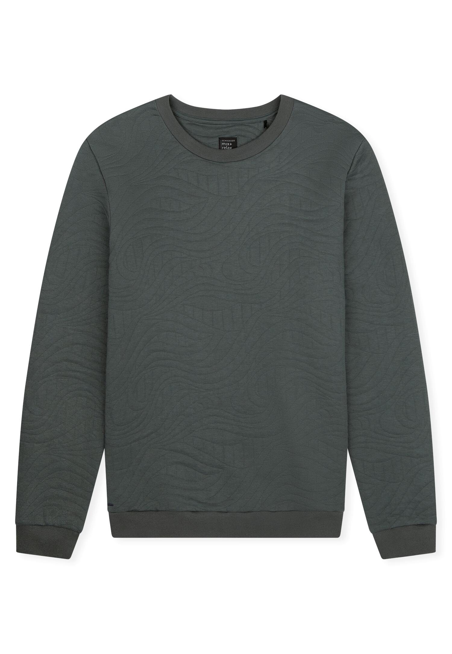 Schiesser Herren - Sweatshirt Dunkelgrün - Gr. - 50