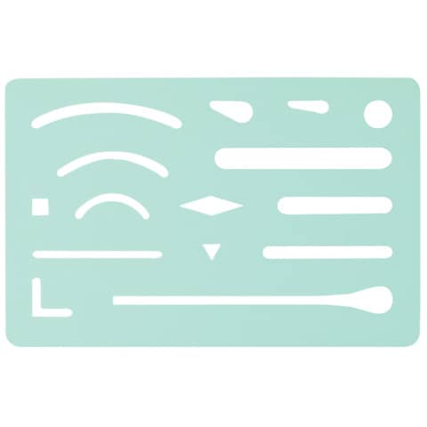 Radierschablone 93x60mm ECOBRA 760200