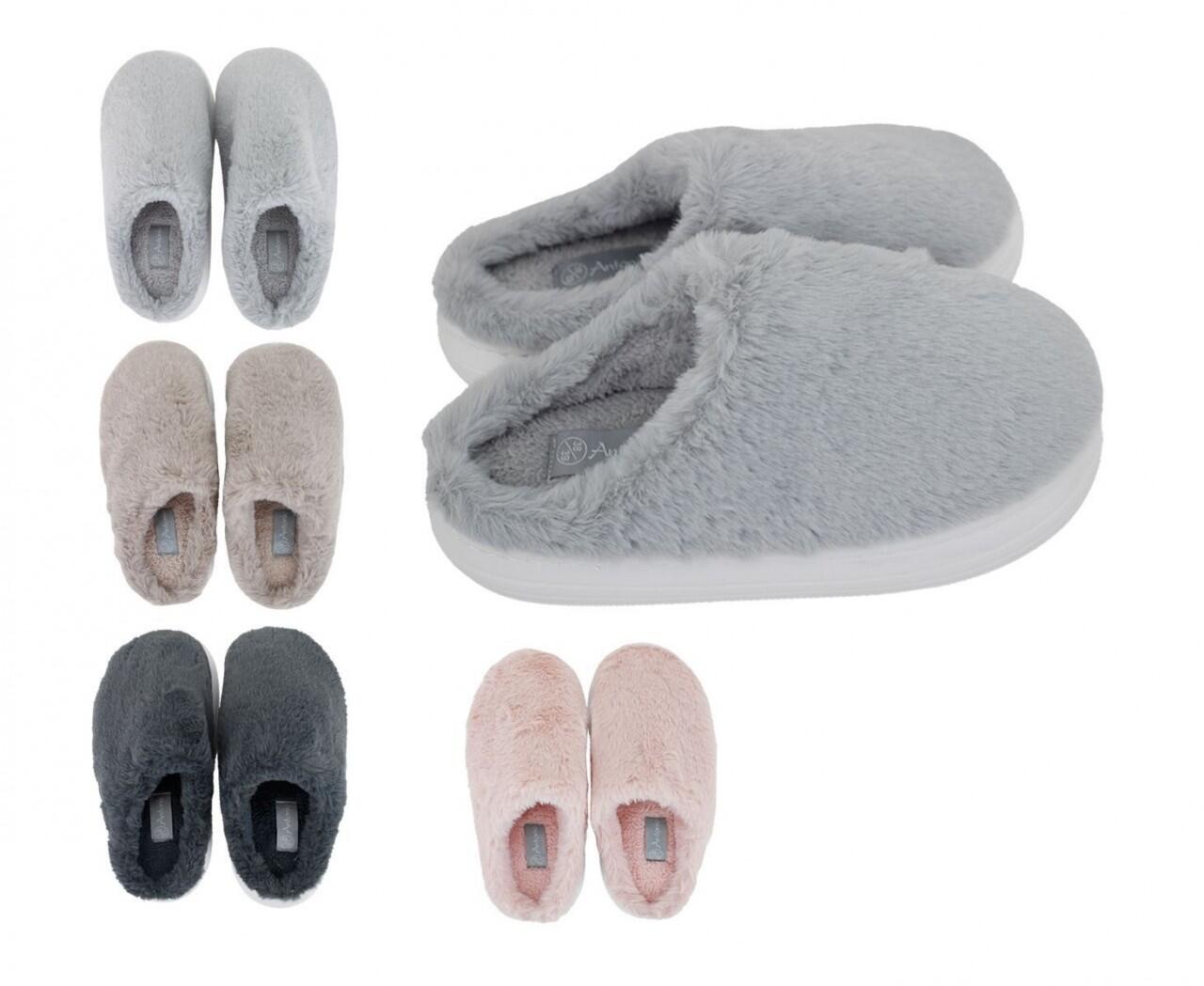 Markenwarenshop Style Hausschuhe Slipper Winter Damen Flauschig Air Cosy 38 39 grau Einkaufen in Murrhardt