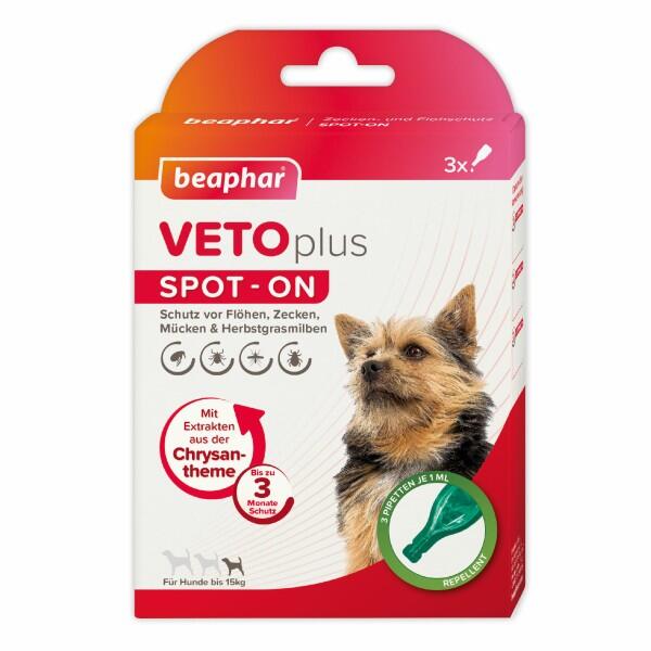 beaphar VETOp Spot On 3x1ml Dog bis 15kg