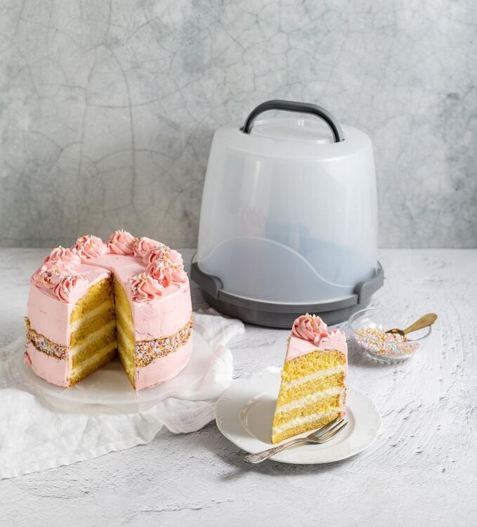 Dr. Oetker - Kuchentransportbox Kuchenbox Extra Hoch für 20 cm hohe Torten 1014