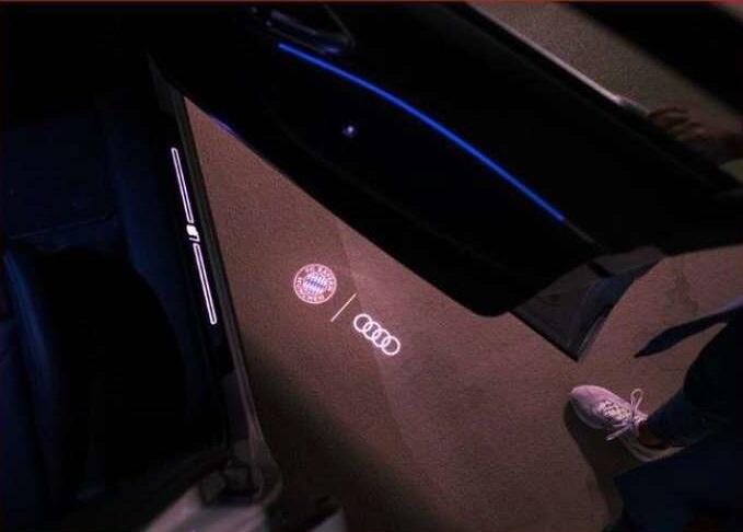 3D LED Audi Einstiegsbeleuchtung Logo
