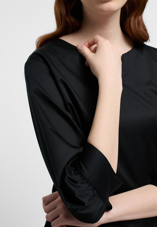 Kaufen Sie es jetzt, Originalprodukt ETERNA Satin Shirt Bluse Satingewebe | 3/4-Arm Hameln