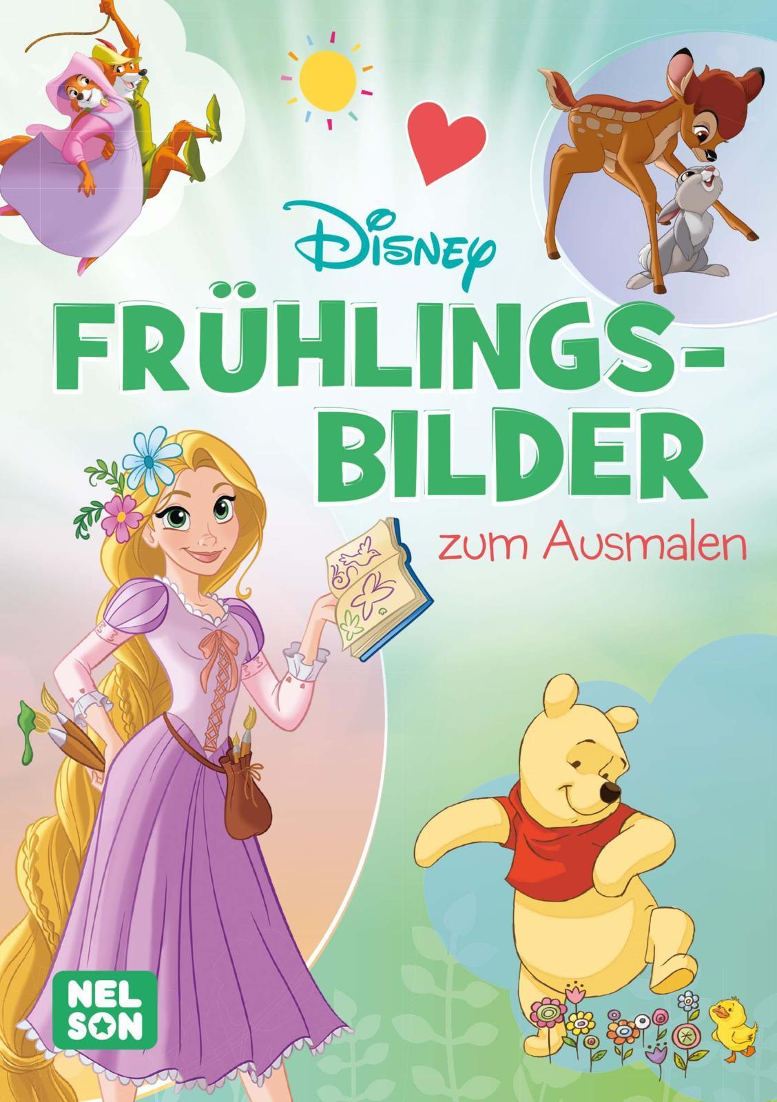 Disney Kreative Beschäftigung Frühlingsbilder zum Ausmalen ...