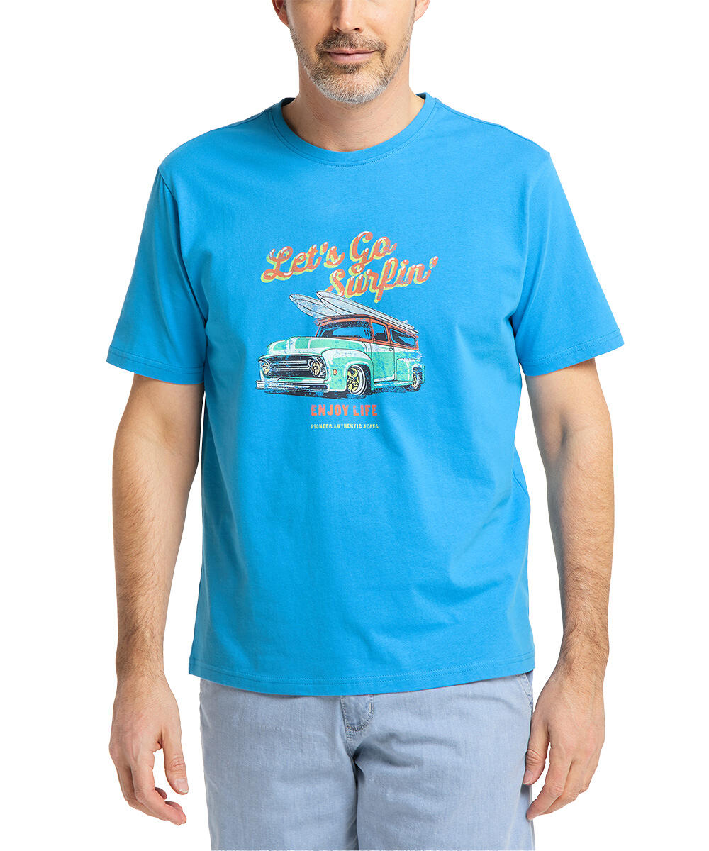 Pioneer T-Shirt Let`s go surfin Sarstedter online blau 