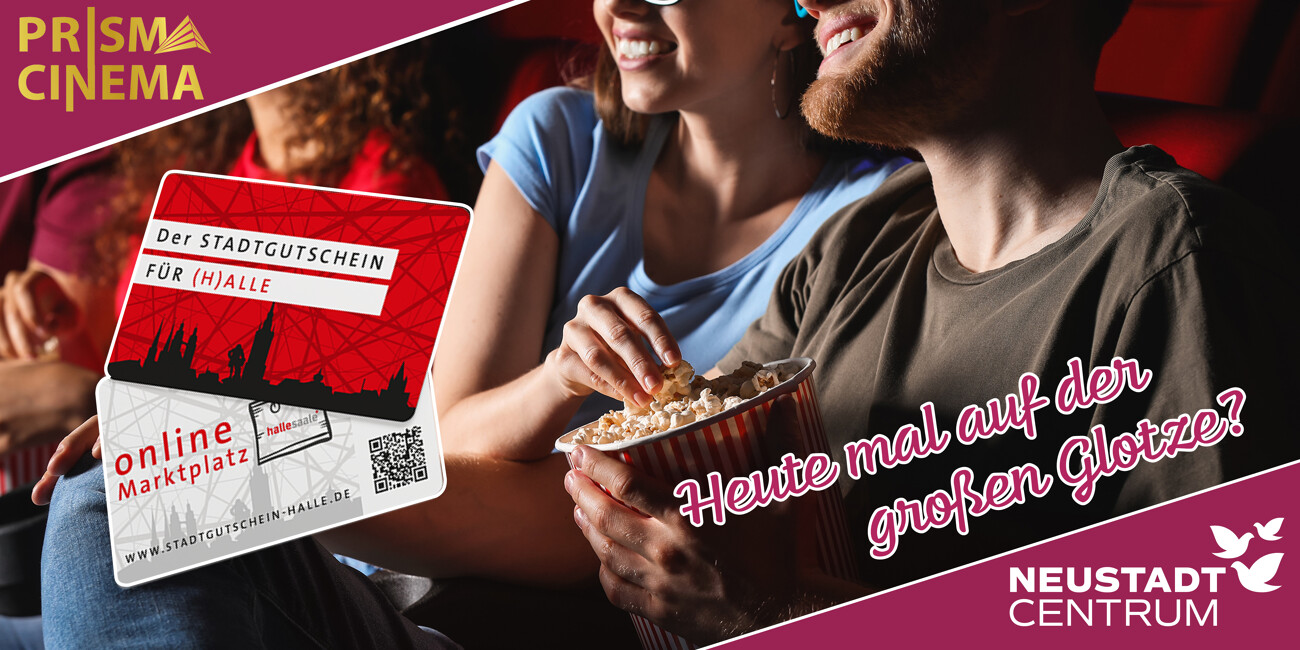Filme genießen mit dem Stadtgutschein für (H)alle
