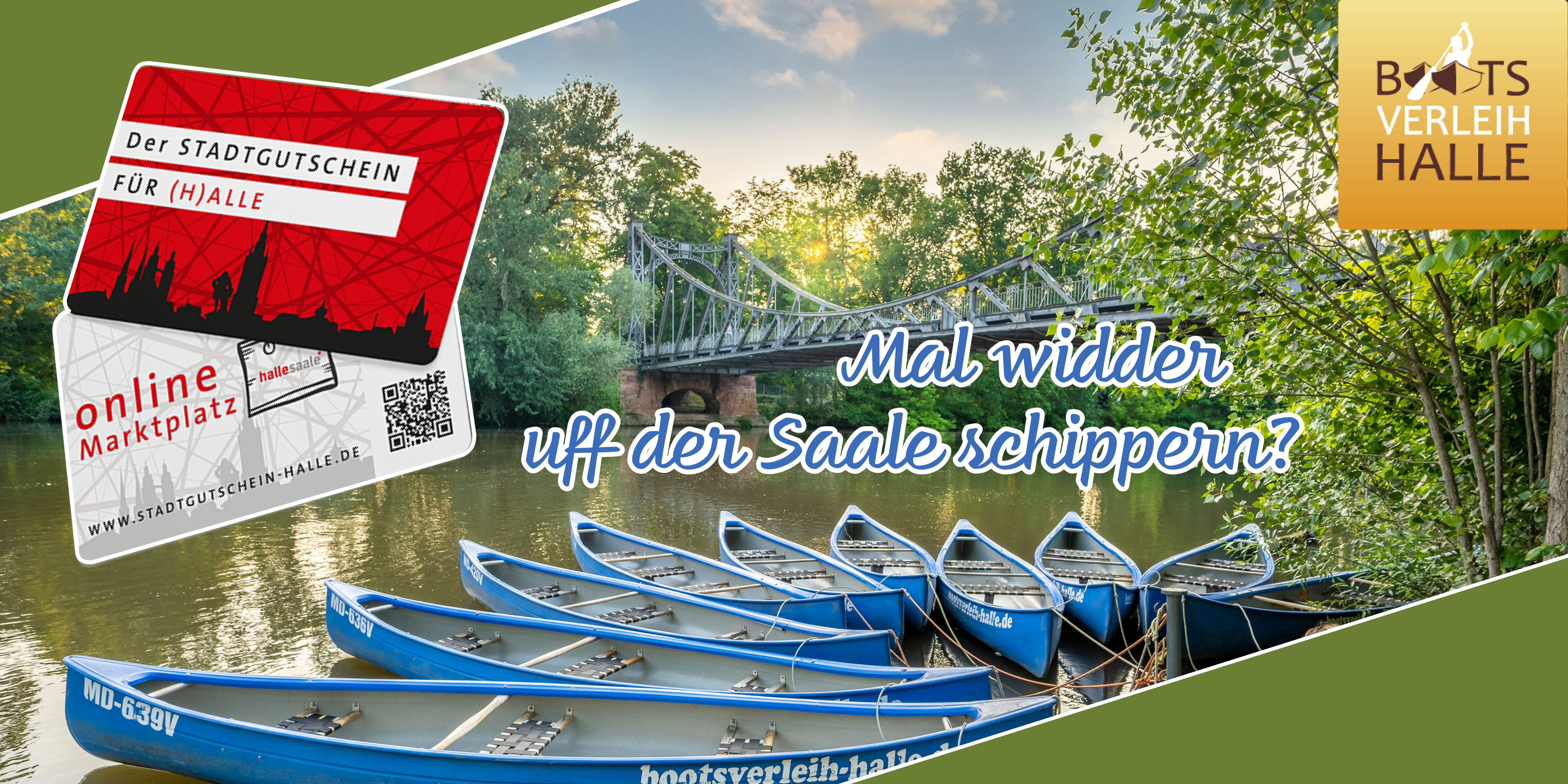 Kauf dir dein Boot mit dem Stadtgutschein für (H)alle