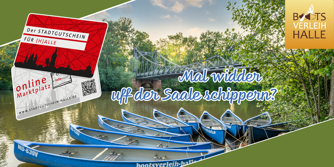 Kauf dir dein Boot mit dem Stadtgutschein für (H)alle