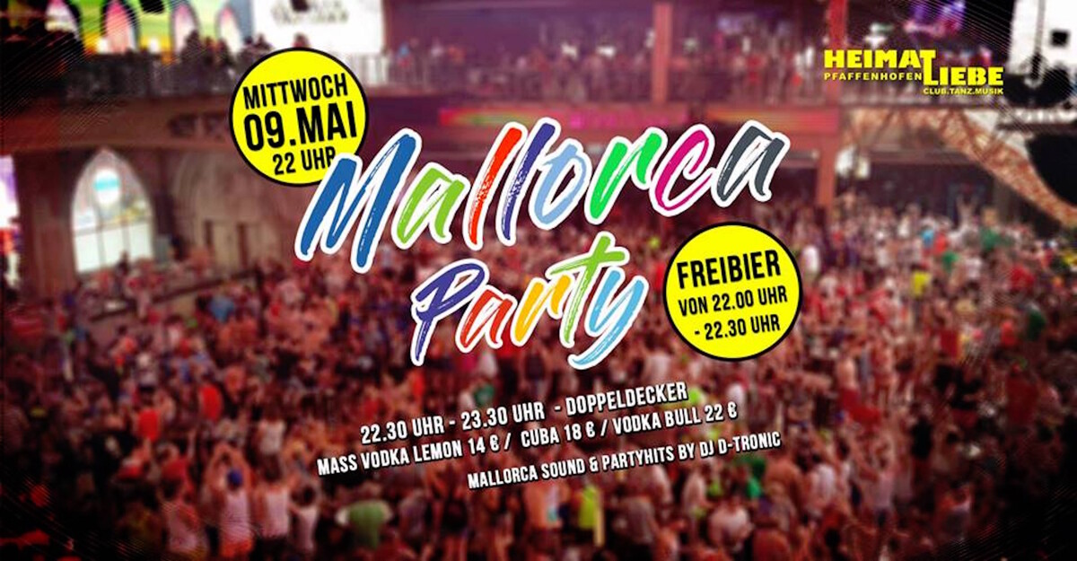 Mallorca Party mit Freibier! #mamalauda