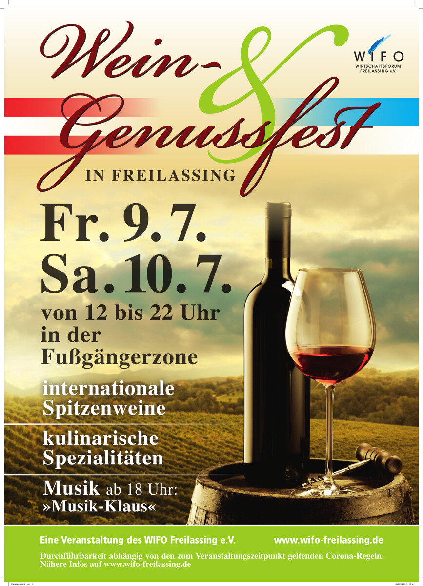 Wein- und Genussfest - Leider vorerst abgesagt! -