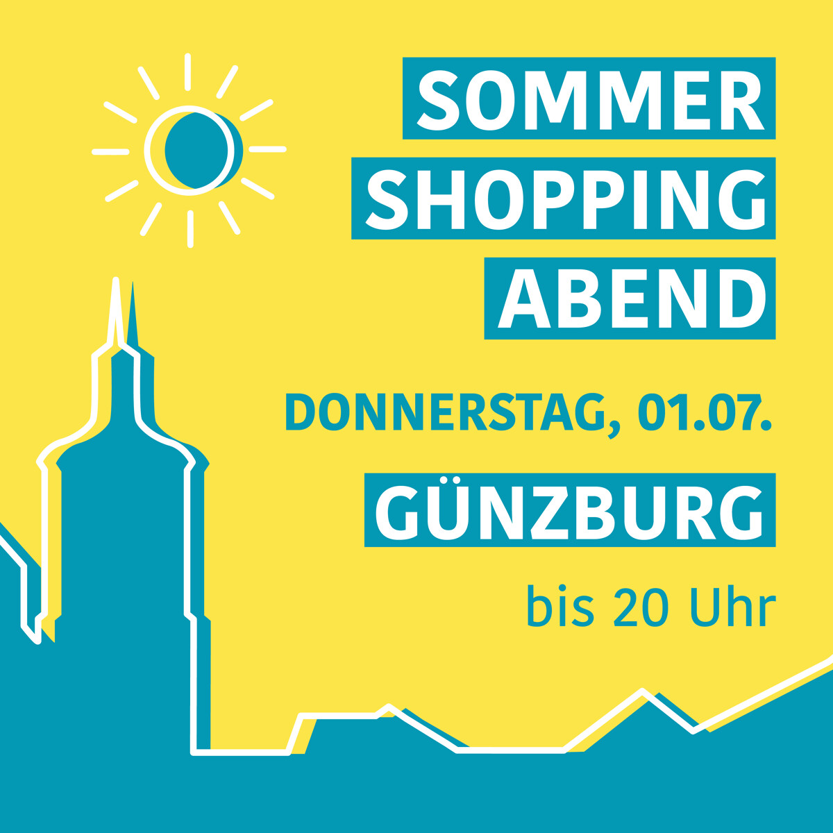 Sommer Shopping Abend