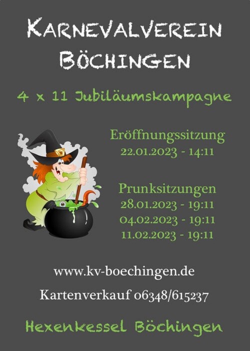 Prunksitzung KV Böchingen
