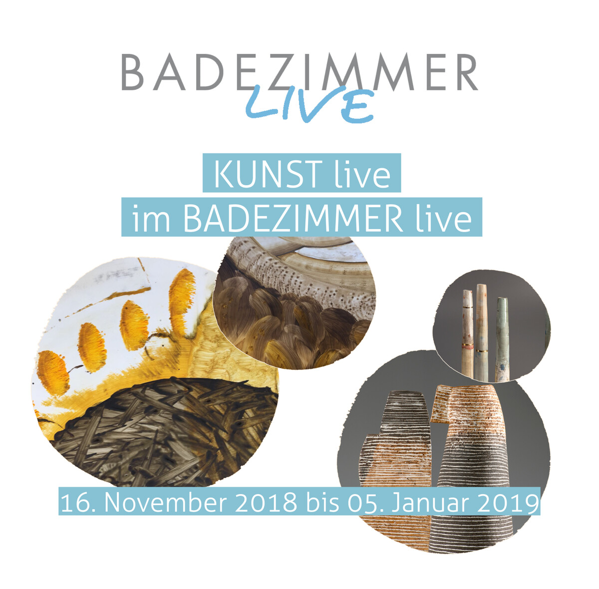 KUNST live im BADEZIMMER live