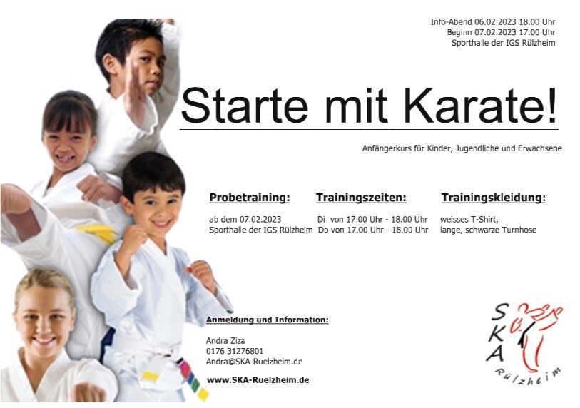 Infoabend: Starte mit Karate!