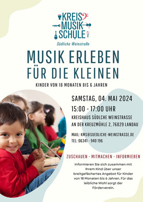"Musik erleben für die Kleinen" in der Kreismusikschule in Landau