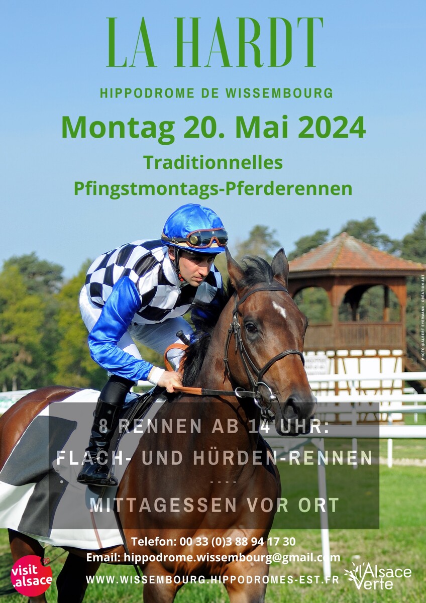 Traditionelles Pfingstmontags-Pferderennen in Wissembourg