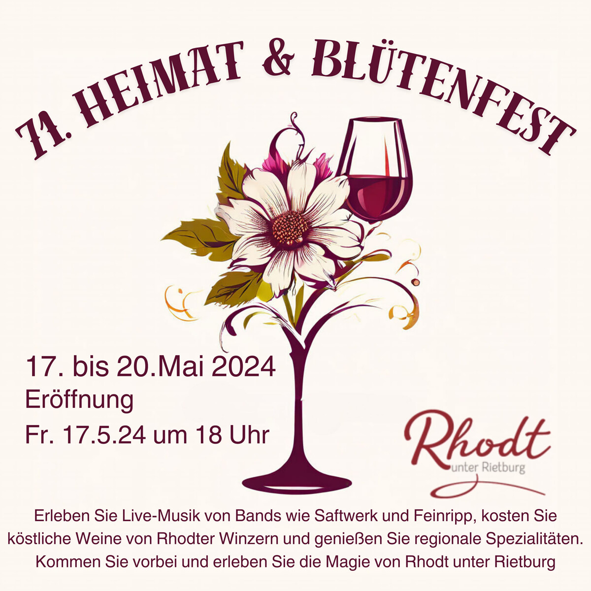Heimat- und Blütenfest in Rodt unter Rietburg