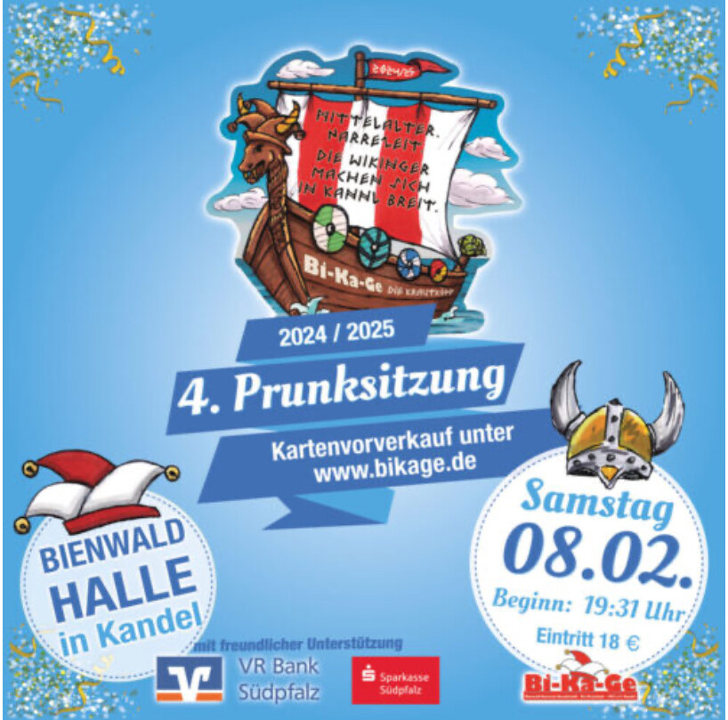 4. Prunksitzung des Bi-Ka-Ge Kandel 2025